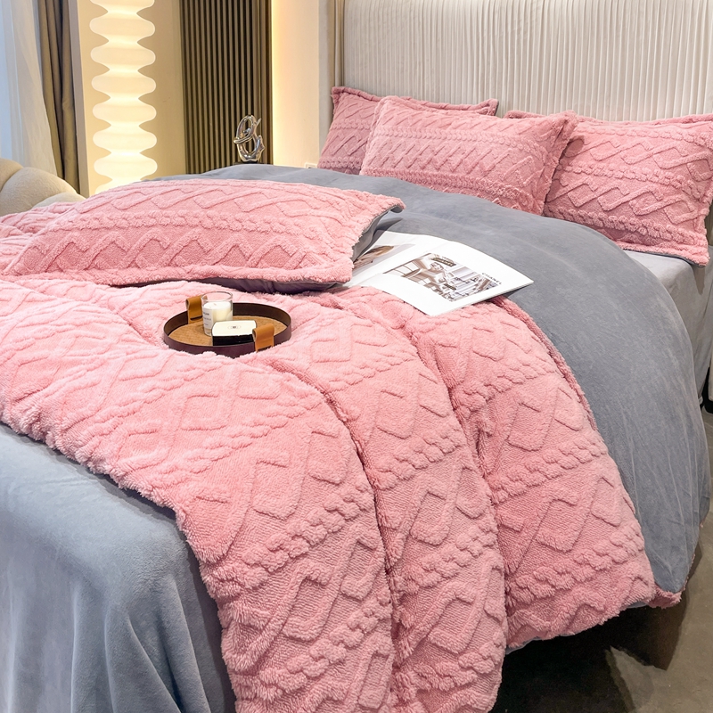 Tafu velvet rabbit fur three piece set/four piece set